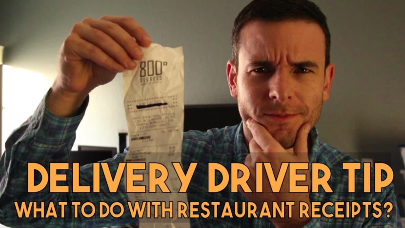 Delivery Driver Tip What To Do With Restaurant Receipts